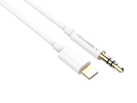 Car Auxiliary Cable For Iphone, Lightning To Jack 3.5 Car Radio Cable, Compatible With Iphone 14/14 