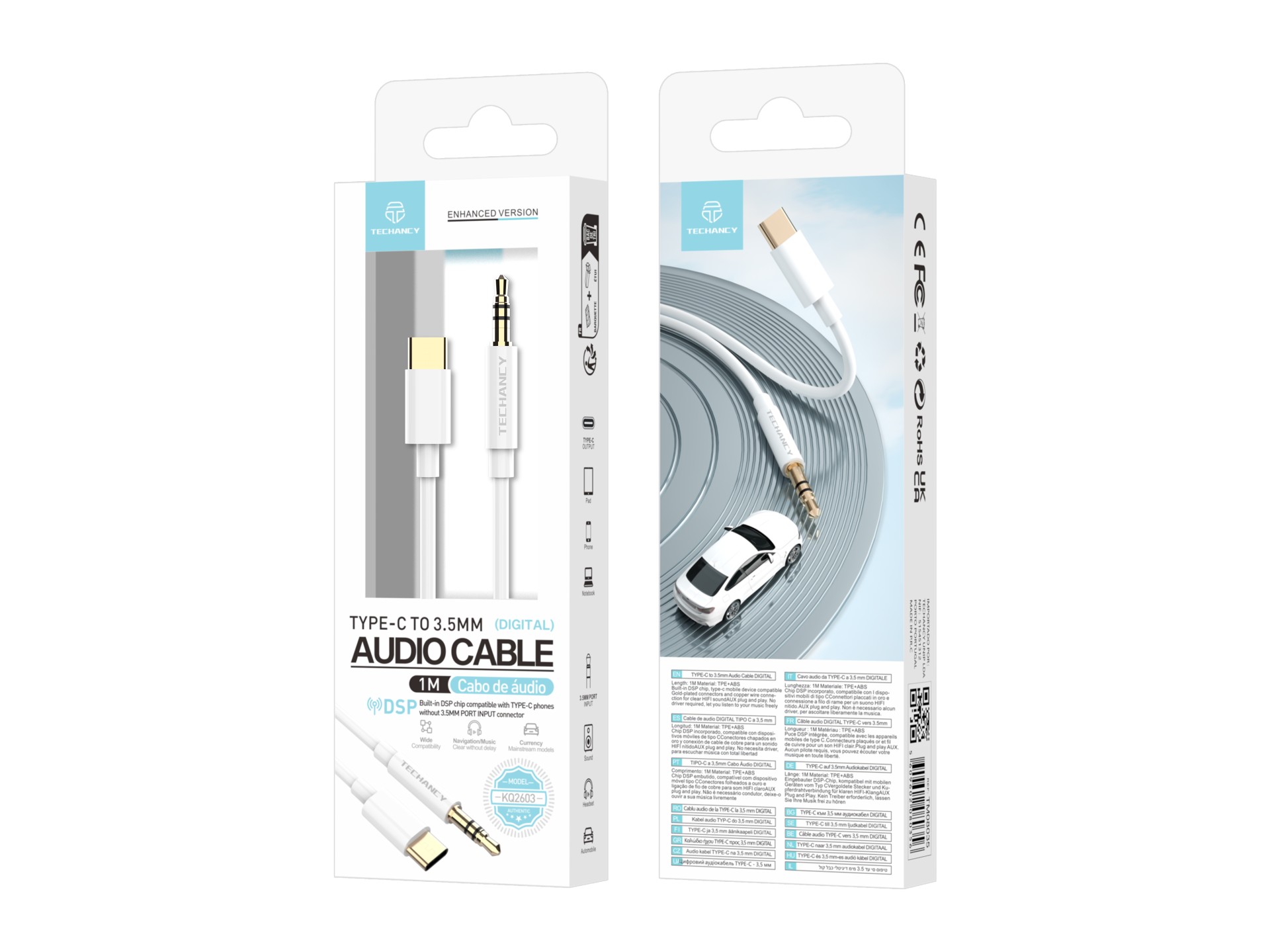 Aux Cable Usb C To Jack 1 M, Usbc To 3.5 Mm Car Headphone Jack Adapter For Huawei P40/P30/P20/Mate 2 Aux Cable Usb C To Jack 1 M, Usbc To 3.5 Mm Car Headphone Jack Adapter For Huawei P40/P30/P20/Mate 2