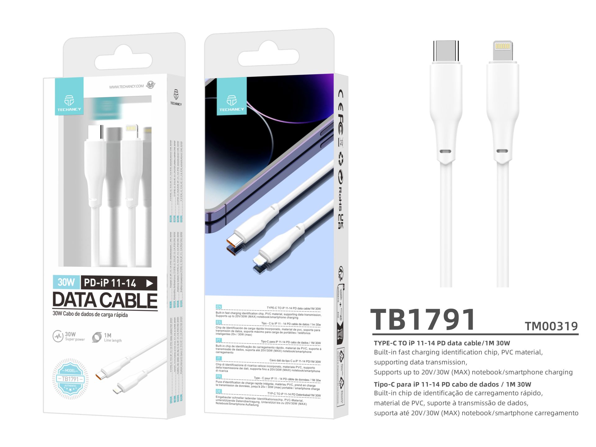 Usb C To Lightning Cable 1M 30W, Iphone Charger Cable Fast Charging Compatible With Iphone 14/13 Pro Usb C To Lightning Cable 1M 30W, Iphone Charger Cable Fast Charging Compatible With Iphone 14/13 Pro
