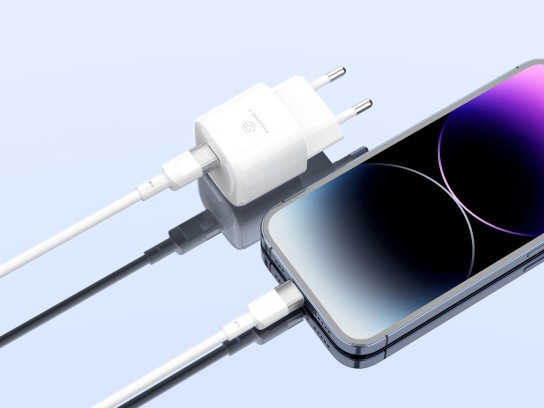 Cabo Carregador USB Compatível iPhone Apple Lightning Branco