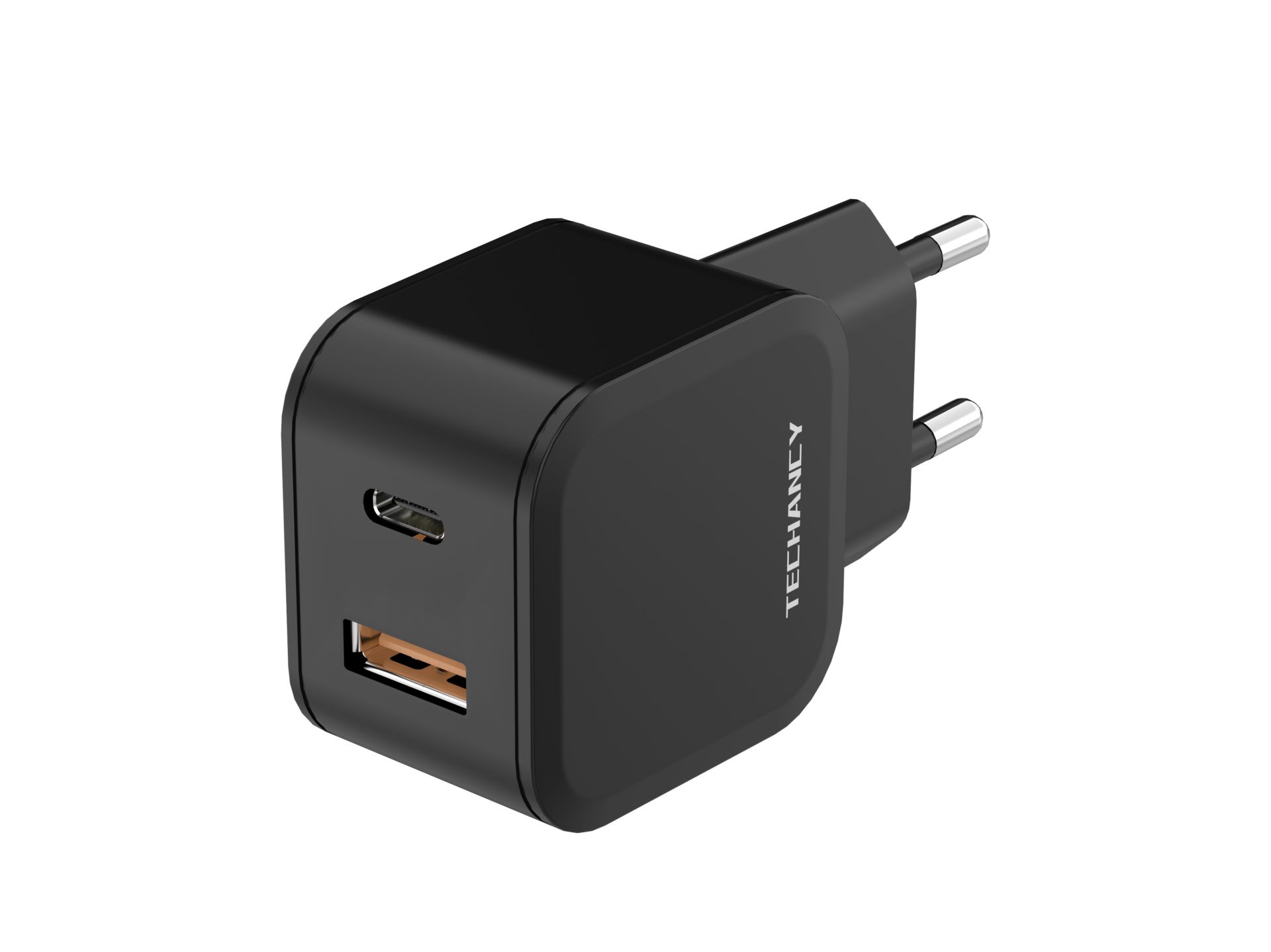 Caricabatterie 25W E Qc3.0 Usb C Pd Charger, presa di ricarica rapida a 2 porte (Pd e Qc), adattator