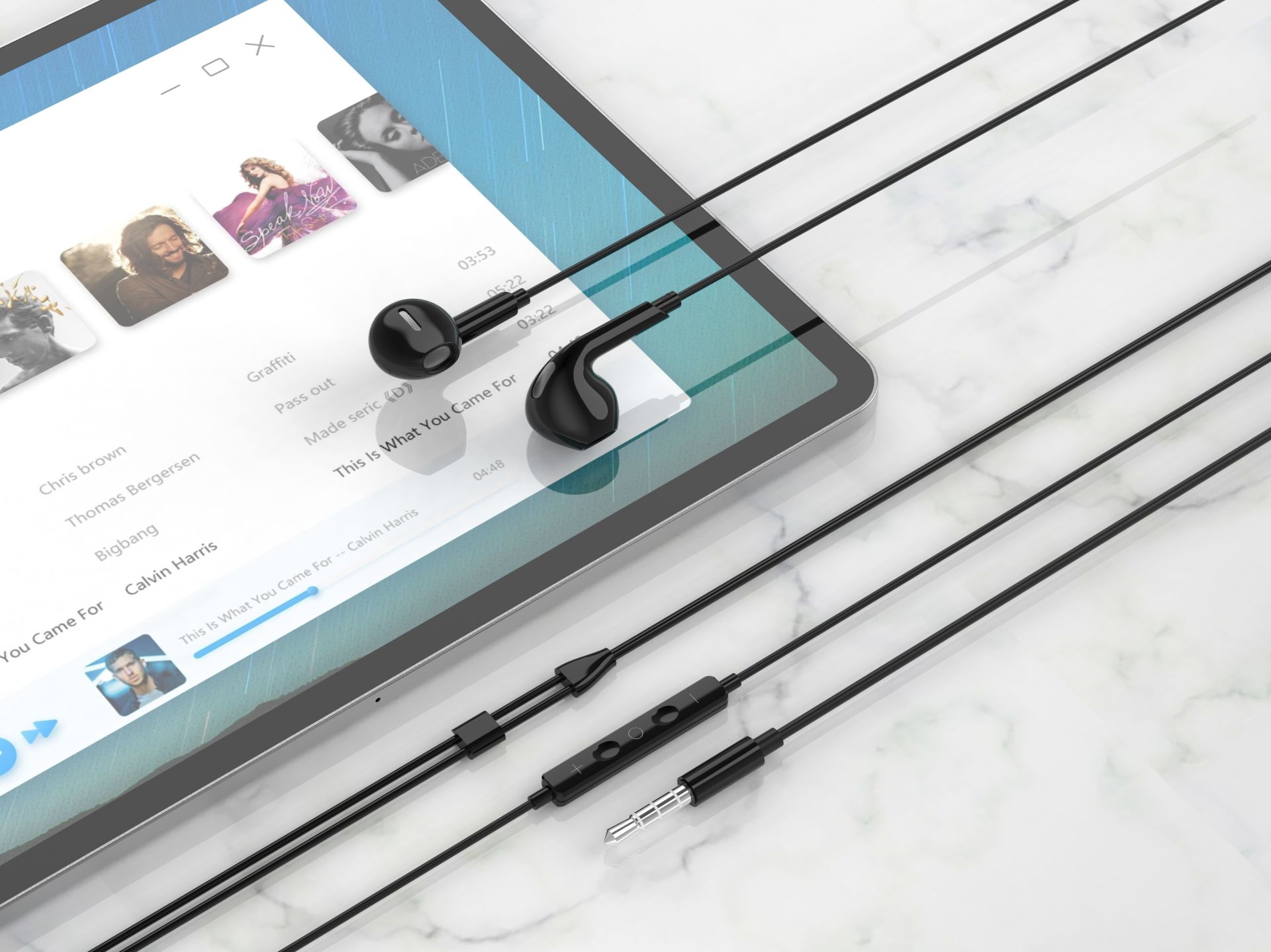 In-Ear-Kopfhörer mit Kabel und Mikrofon, Ohrhörer mit Klinke, Musikhelme mit kräftigem Bass, für Iph In-Ear-Kopfhörer mit Kabel und Mikrofon, Ohrhörer mit Klinke, Musikhelme mit kräftigem Bass, für Iph