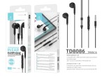 In-Ear Headphones With Cable And Microphone, Earbuds With Jack, Music Helmets With Powerful Bass, Fo