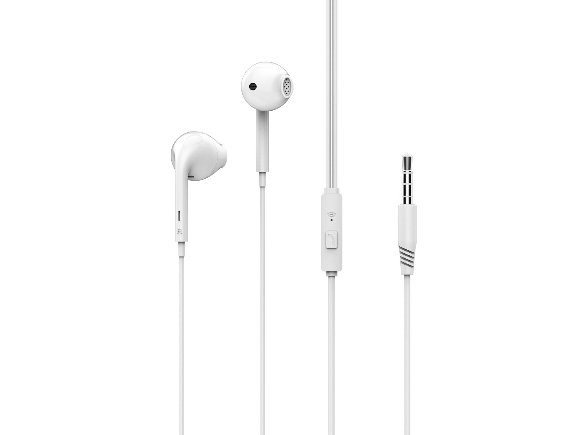 Cuffie In-Ear con cavo e microfono, auricolare con jack, caschi di musica con bassi potenti, per Iph