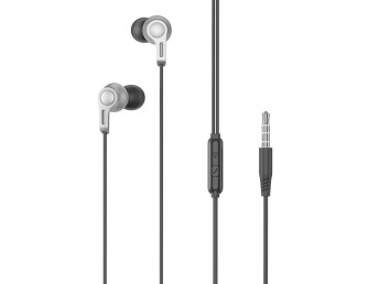 In-Ear Headphones With Cable And Microphone, Earbuds With Jack, Music Helmets With Powerful Bass, Fo