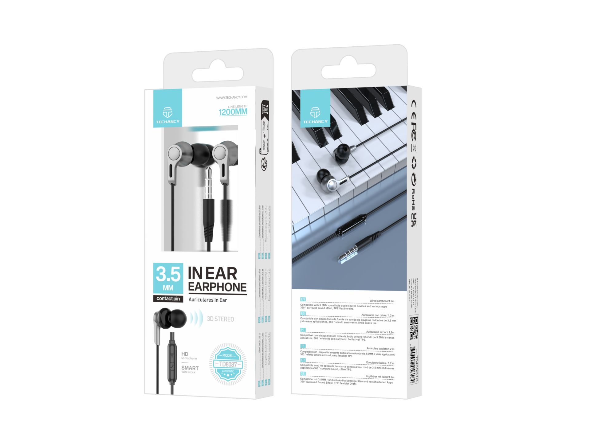 In-Ear Headphones With Cable And Microphone, Earbuds With Jack, Music Helmets With Powerful Bass, Fo In-Ear Headphones With Cable And Microphone, Earbuds With Jack, Music Helmets With Powerful Bass, Fo