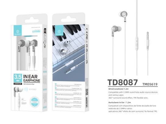 Cuffie In-Ear con cavo e microfono, auricolari con jack, caschi di musica con bassi potenti, per Iph Cuffie In-Ear con cavo e microfono, auricolari con jack, caschi di musica con bassi potenti, per Iph