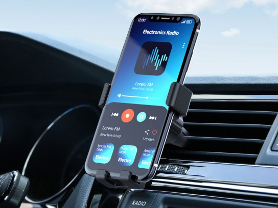 Car Holder For Mobile Phone Black Car Holder For Mobile Phone Black