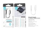 Adattatore auricolare per Iphone, Apple Lightning 3.5 Mm Mini Jack Adapter Dongle Aux Audio Cable Co