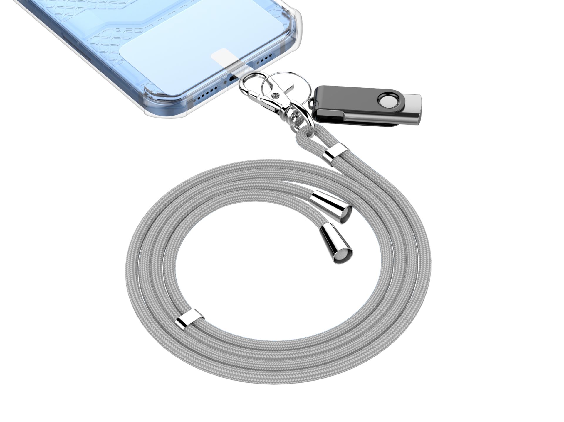 Cavo universale per telefono cellulare grigio