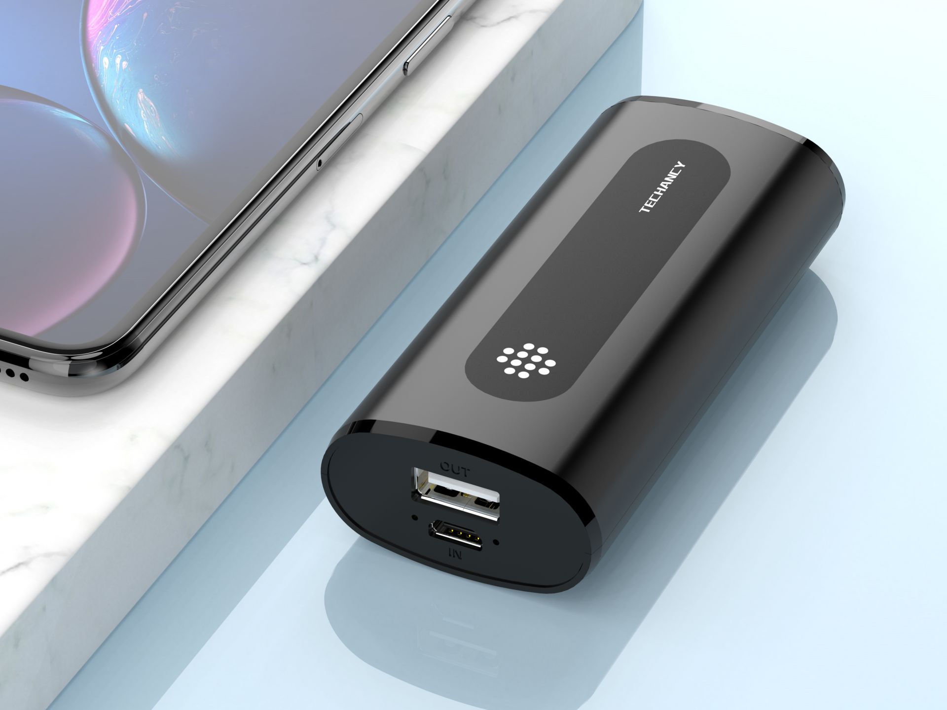 Mini Bateria Externa De Carregamento 1A 4000 Mah, Powerbank Para Smartphone Preto Mini Bateria Externa De Carregamento 1A 4000 Mah, Powerbank Para Smartphone Preto