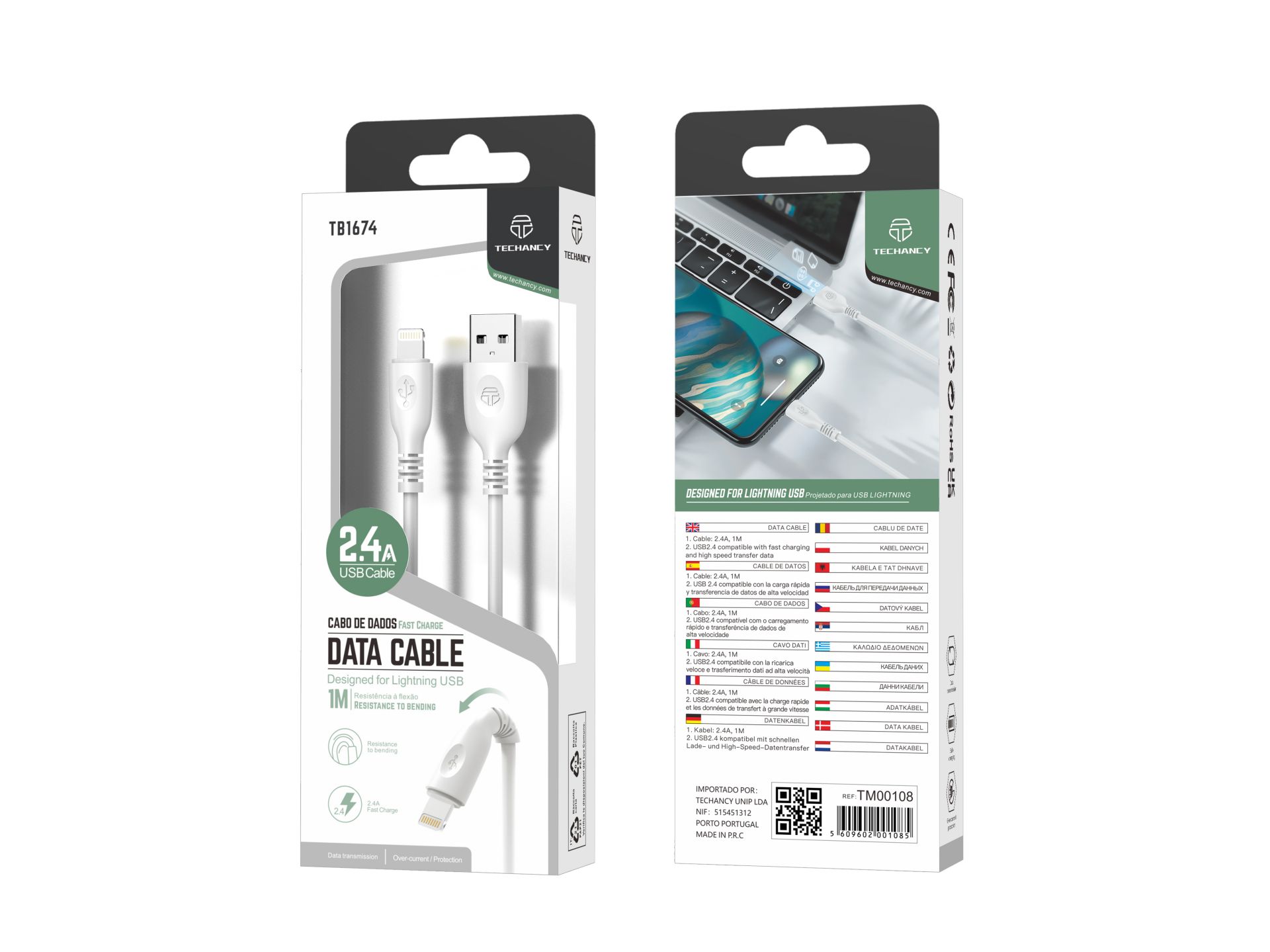 High Quality Ip Data Cable White 1M 2.4A High Quality Ip Data Cable White 1M 2.4A