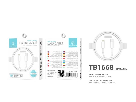 Datenkabel Typ-C zu Ip 20W 1M Weiß Datenkabel Typ-C zu Ip 20W 1M Weiß