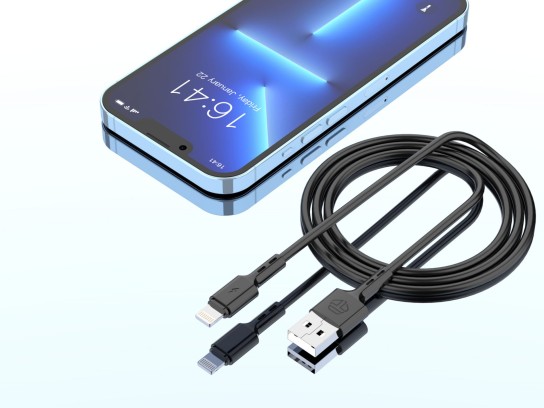 High Quality Lightning Data Cable Black 2M 2.4A High Quality Lightning Data Cable Black 2M 2.4A