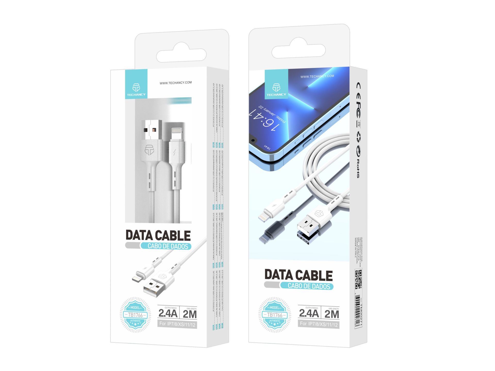 High Quality Lightning Data Cable White 2M 2.4A High Quality Lightning Data Cable White 2M 2.4A