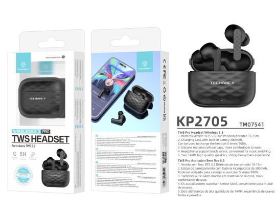 Gt26-Tws Auriculares Inal�mbricos Negro