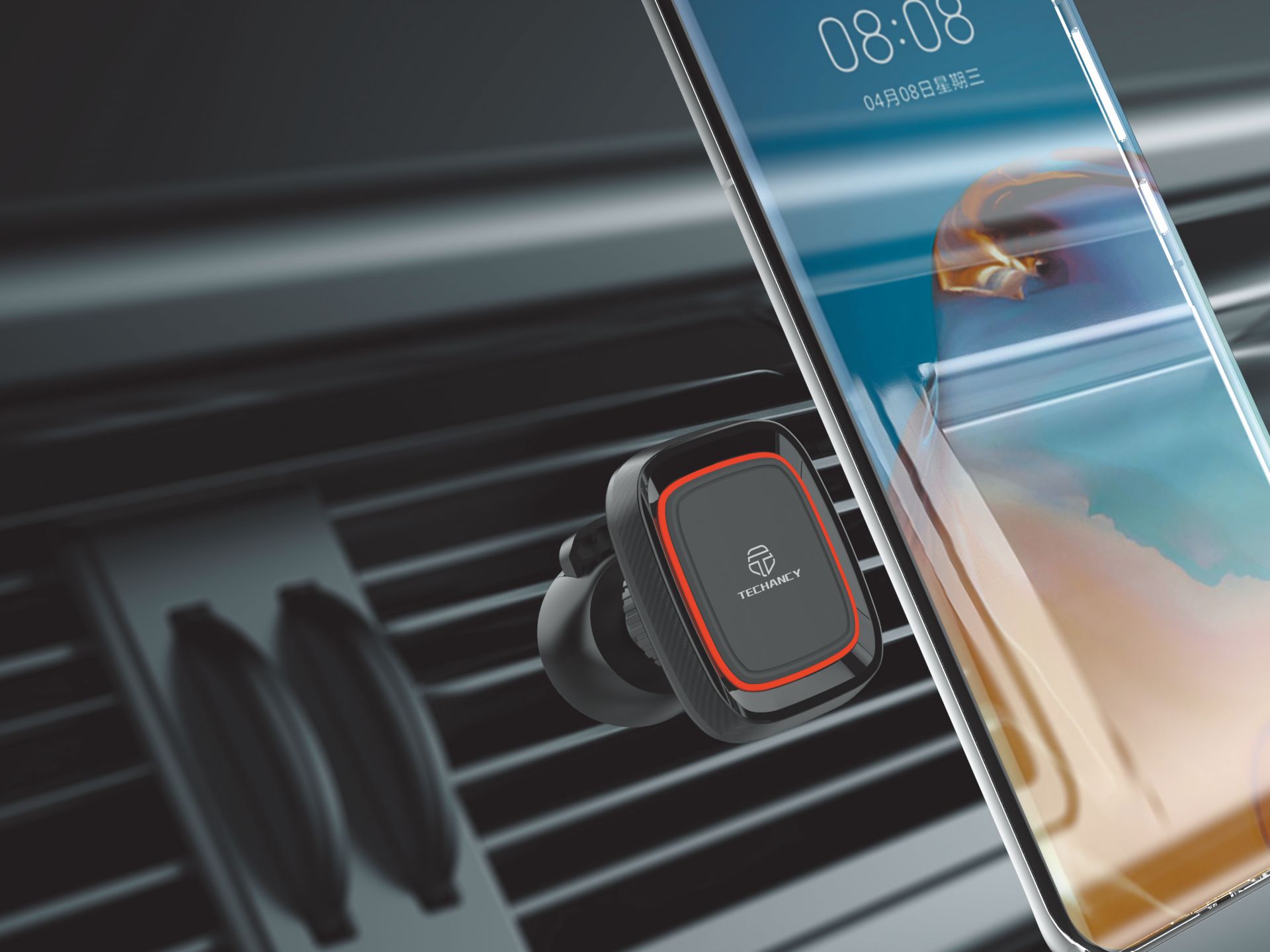 Supporto per auto mobile, supporto per griglia d'aria, rotazione di 360, supporto magnetico per tele Supporto per auto mobile, supporto per griglia d'aria, rotazione di 360, supporto magnetico per tele