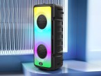 Bluetooth 5.0 Stereo Speakers, Portable Wireless Speaker, Colourful Lights, 2000 Mah Battery, Outdoo