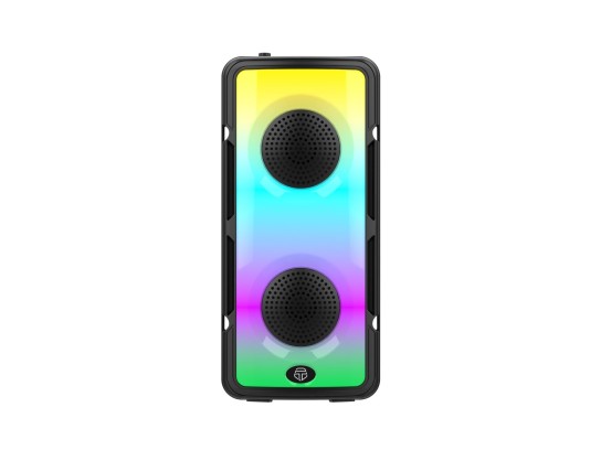 Bluetooth 5.0 Altavoces estreo, altavoz inalmbrico porttil, luces de colores, 2000 Mah de batera