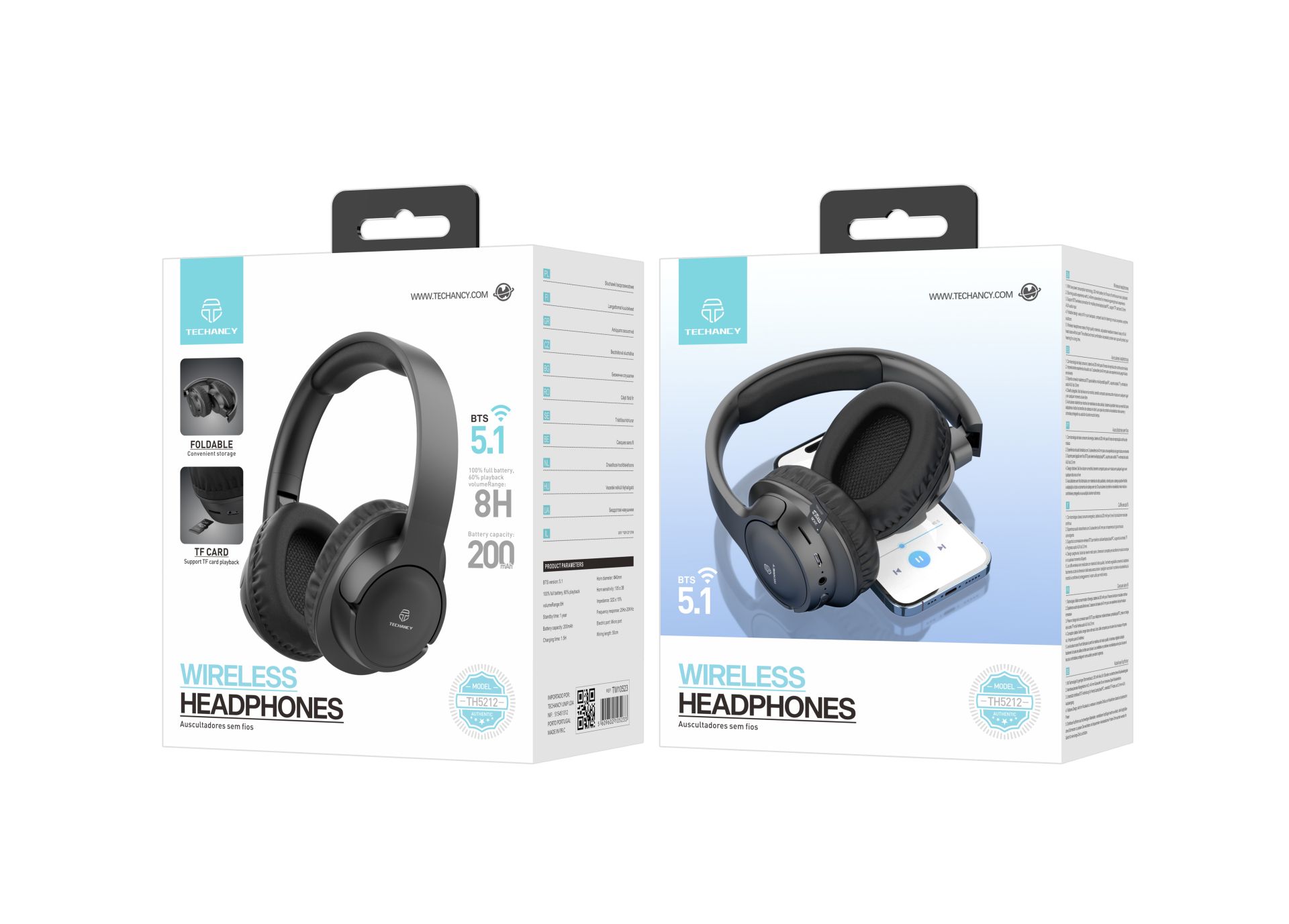 Y523 Cuffie On-Ear Wireless con tecnologia Bluetooth, leggere, confortevoli Nero Y523 Cuffie On-Ear Wireless con tecnologia Bluetooth, leggere, confortevoli Nero
