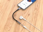 Bluetooth Headphone Adapter For Iphone, Lightning To 3.5 Mm Jack Adapter With Microphone Compatible 