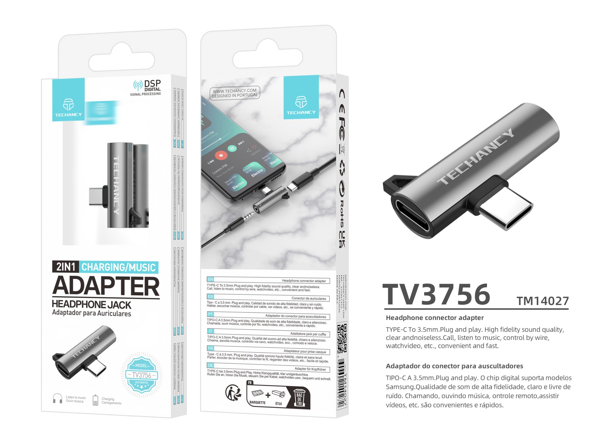 Usb Typ-C zu 3.5 Mm Jack Adapter, Typ-C zu 3.5 Mm Audio Adapter, Kopfhöreranschluss mit 2 in 1 Usb L Usb Typ-C zu 3.5 Mm Jack Adapter, Typ-C zu 3.5 Mm Audio Adapter, Kopfhöreranschluss mit 2 in 1 Usb L