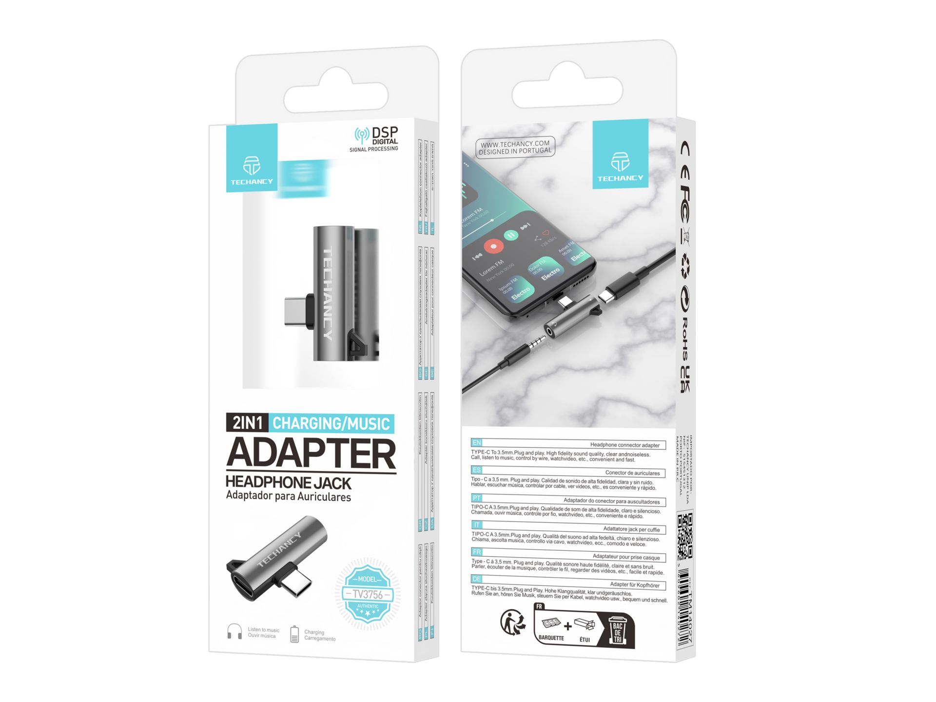 Usb Typ-C zu 3.5 Mm Jack Adapter, Typ-C zu 3.5 Mm Audio Adapter, Kopfhöreranschluss mit 2 in 1 Usb L Usb Typ-C zu 3.5 Mm Jack Adapter, Typ-C zu 3.5 Mm Audio Adapter, Kopfhöreranschluss mit 2 in 1 Usb L