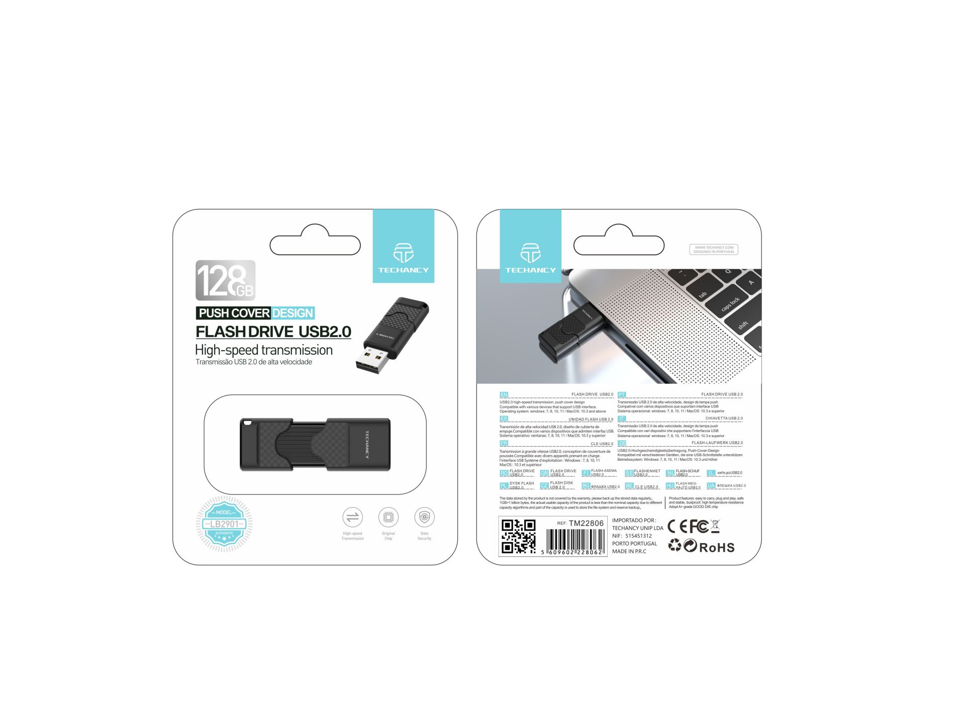 Stift Usb 128Gb Usb 2.0 Schwarz Stift Usb 128Gb Usb 2.0 Schwarz