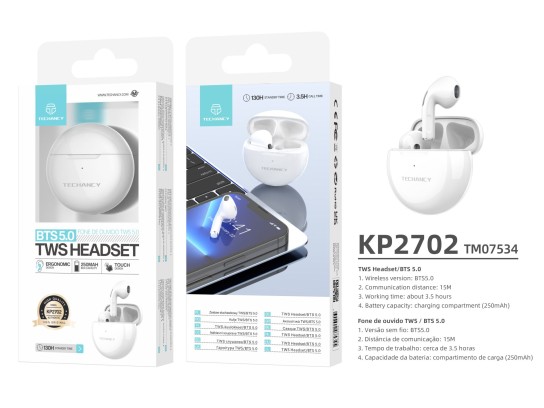 Auriculares Tws Branco Auriculares Tws Branco