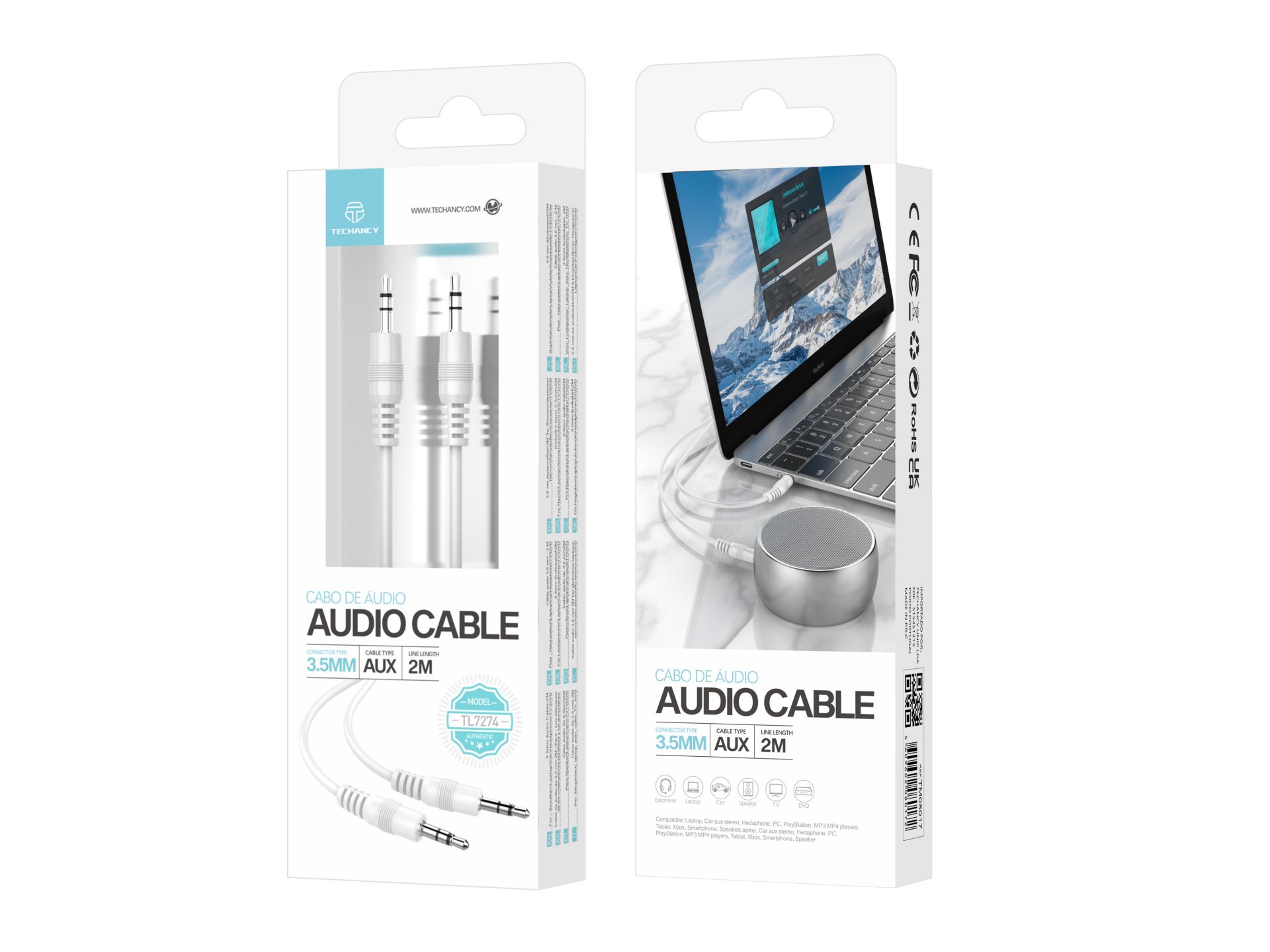 Audio Cable Pvc Od3.0 2M White