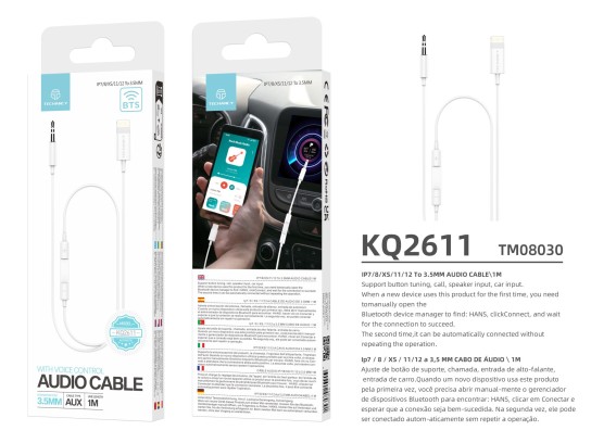 Cable Audio Lightning A 3.5MmBlanco