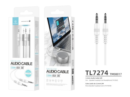 Audio Cable Pvc Od3.0 2M White