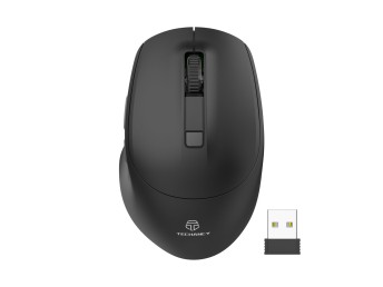 Mouse senza fili Techancy, mouse ergonomico Usb senza fili da 2,4 G, mouse senza fili per computer, 