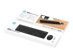 Techancy Pack Wireless Keyboard and Mouse -, Silent Buttons, 13 Office and Multimedia Keys, One Usb 