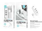 Hub Usb 2.0 a 4 porte Bianco