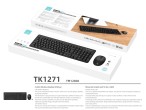 Tastiera e mouse wireless Techancy Pack -, pulsanti silenziosi, 13 tasti Office e multimediali, un r