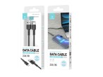 Cable de datos de alta calidad Lightning Negro 1M 2.4A