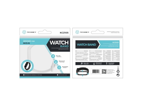 Silikonarmband Mi5/6 Weiß Silikonarmband Mi5/6 Weiß
