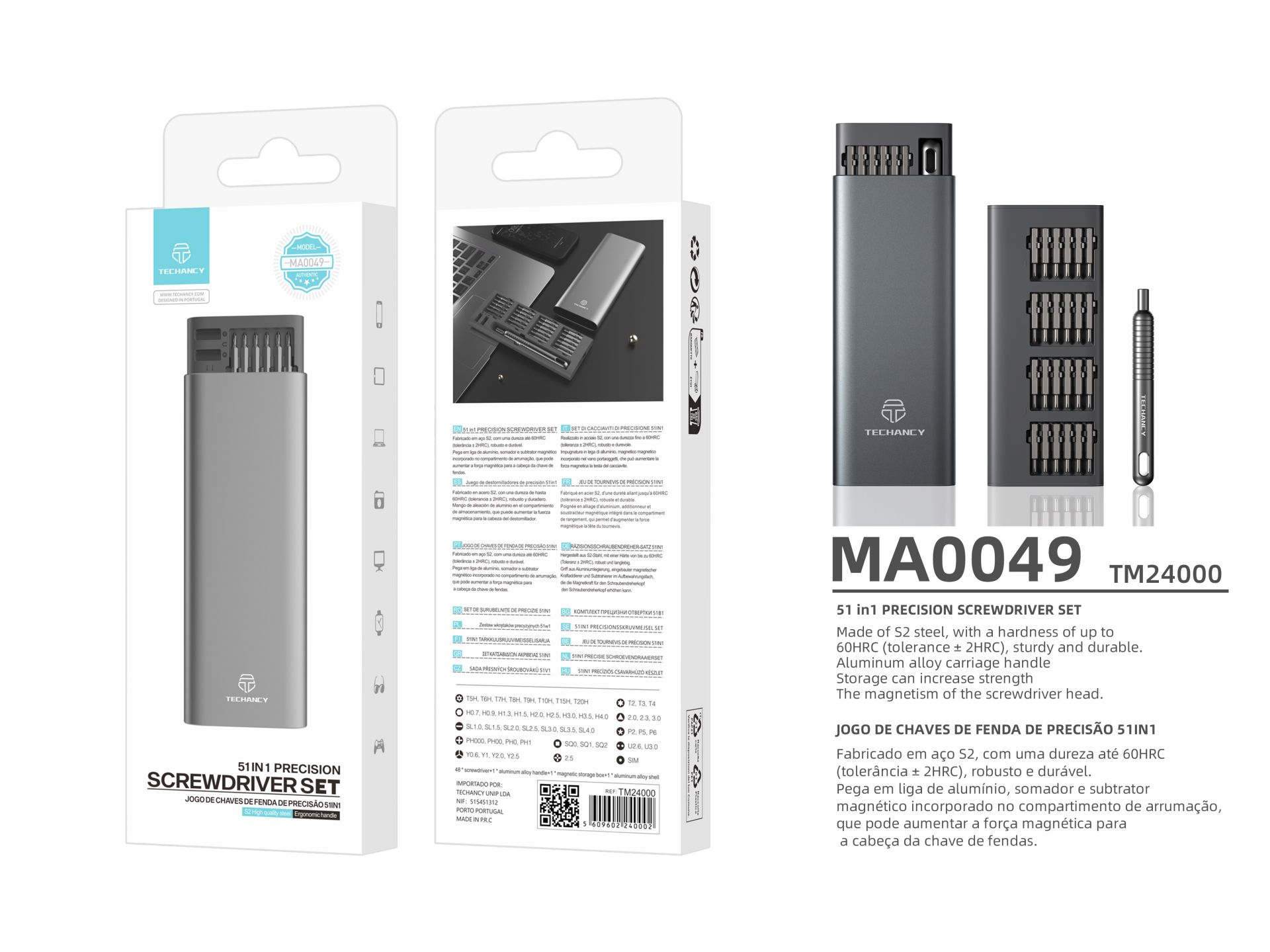 Destornillador De Precisión, 51 En 1 Kit De Destornillador Magnético De Precisión Para Iphone, Macbo Destornillador De Precisión, 51 En 1 Kit De Destornillador Magnético De Precisión Para Iphone, Macbo