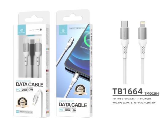 Datenkabel Typ-C zu Lightning 1.2M 20W Pd Weiß Datenkabel Typ-C zu Lightning 1.2M 20W Pd Weiß