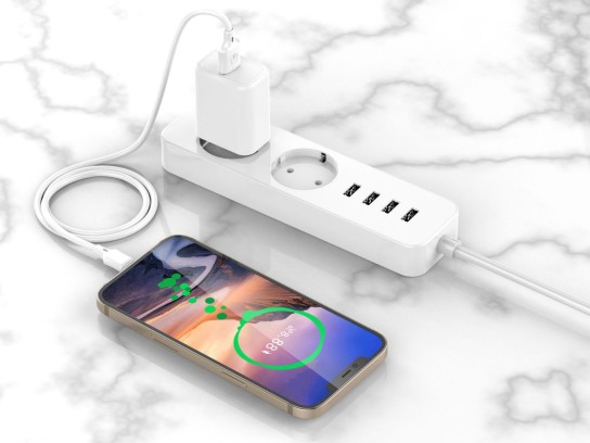 Micro Usb Pvc Datenkabel 2M Weiß 2.4A Micro Usb Pvc Datenkabel 2M Weiß 2.4A