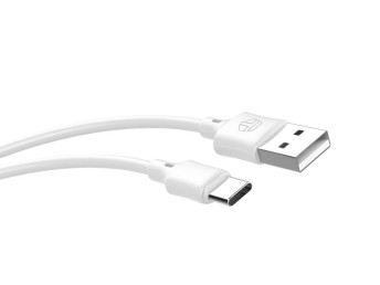 Micro USB Pvc Cable de datos 2M Blanco 2.4A