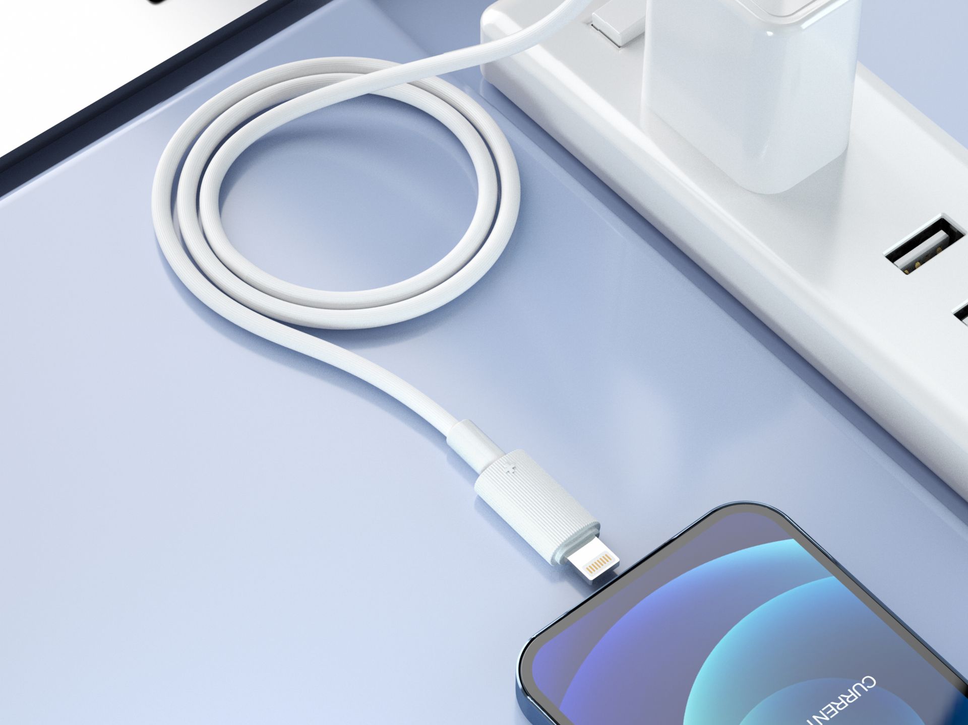 Usb Kabel Typ-C auf Lightning 1M Weiß 30W Usb Kabel Typ-C auf Lightning 1M Weiß 30W