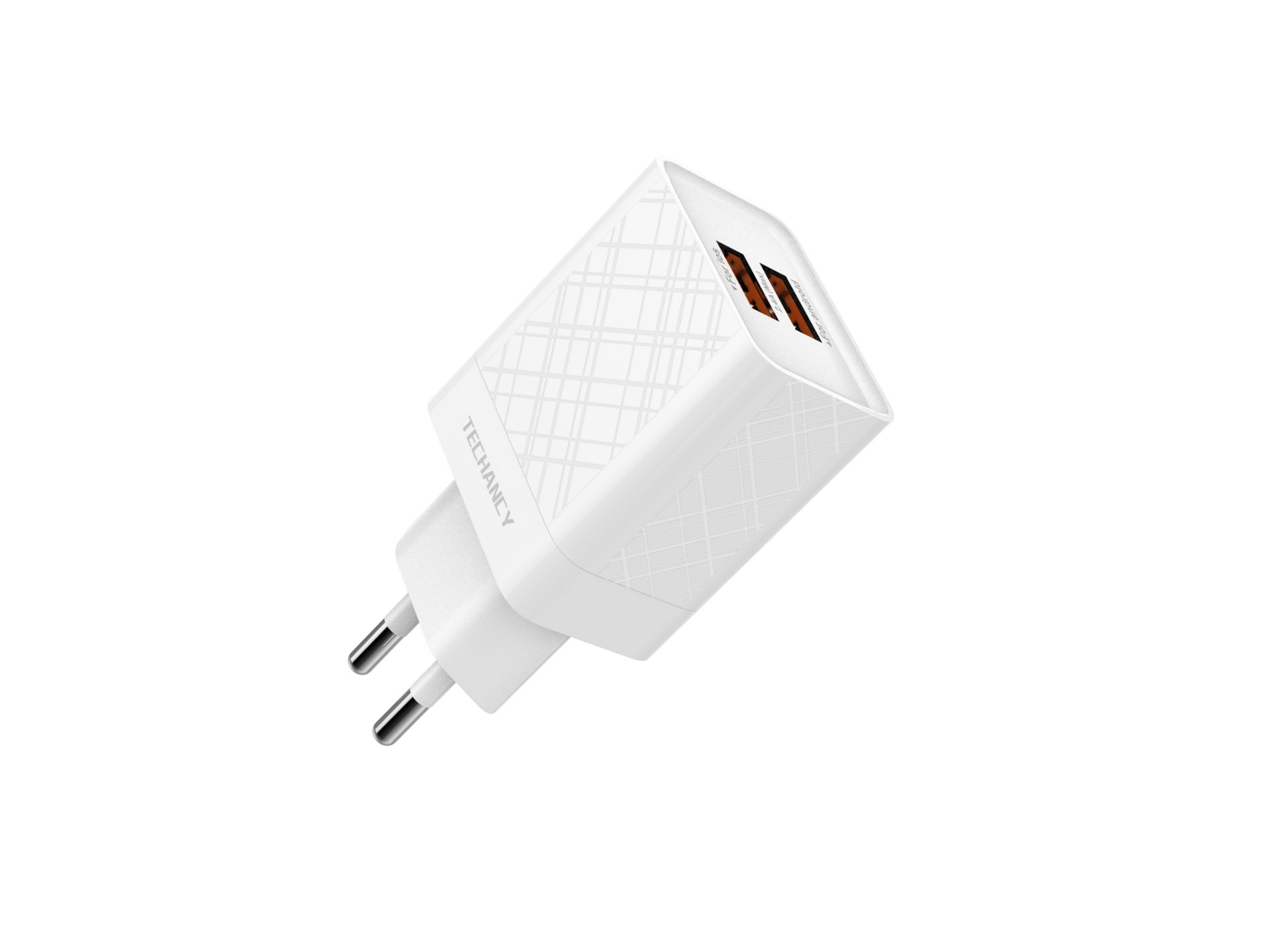 Carregador Sem Cabo 2.4A 2Usb Branco Carregador Sem Cabo 2.4A 2Usb Branco
