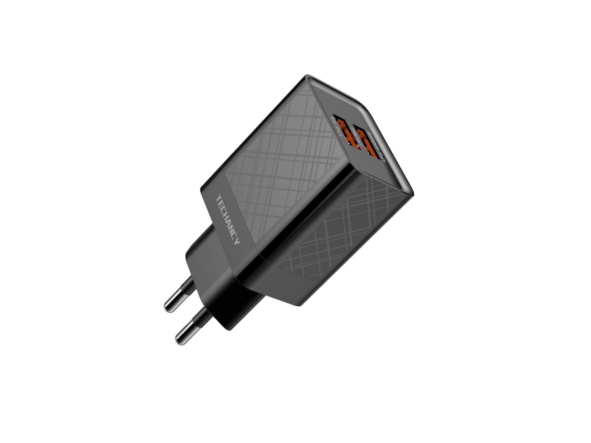 Cordless Charger 2.4A 2Usb Black Cordless Charger 2.4A 2Usb Black