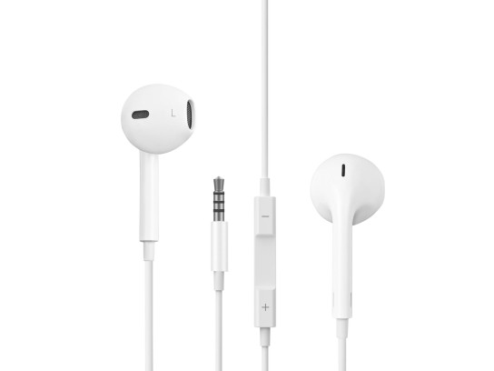 Auriculares Com Fio (Inear-Microfones-Branco)