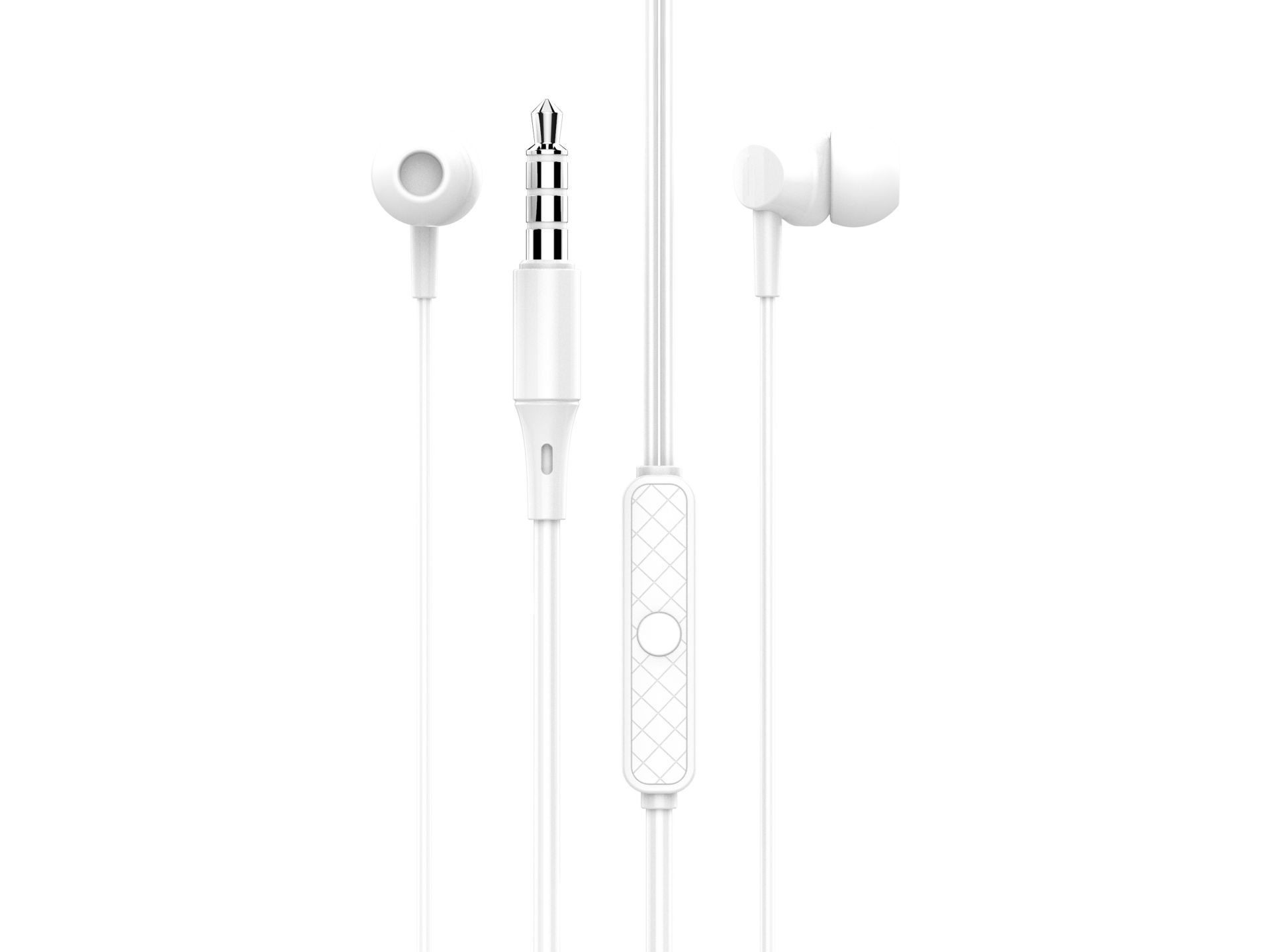 Auriculares Com Fio (Inear-Microfones-Branco) Auriculares Com Fio (Inear-Microfones-Branco)