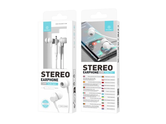 Auriculares Com Fio (Inear-Microfones-Branco) Auriculares Com Fio (Inear-Microfones-Branco)