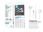 Wired Earphones (Inear-Microphones-White)