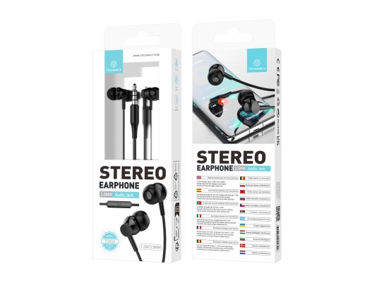 Wired Earphones (Inear-Microphones-Black) Wired Earphones (Inear-Microphones-Black)